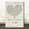 Elvis Presley Are You Lonesome Tonight Script Heart Decorative Wall Art Gift Song Lyric Print