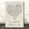 Linda Ronstadt Ive Got a Crush On You Script Heart Decorative Wall Art Gift Song Lyric Print