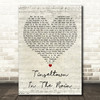 The Blue Nile Tinseltown In The Rain Script Heart Decorative Wall Art Gift Song Lyric Print