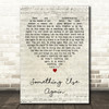 Chris De Burgh Something Else Again Script Heart Decorative Wall Art Gift Song Lyric Print