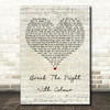 Richard Ashcroft Break The Night With Colour Script Heart Decorative Gift Song Lyric Print