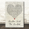 Simple Minds Hunter And The Hunted Script Heart Decorative Wall Art Gift Song Lyric Print