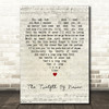 Cliff Richard The Twelfth Of Never Script Heart Decorative Wall Art Gift Song Lyric Print