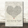 Ryan McMullan Some Kind Of Perfect Script Heart Decorative Wall Art Gift Song Lyric Print