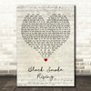 Greta Van Fleet Black Smoke Rising Script Heart Decorative Wall Art Gift Song Lyric Print