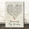 The Cranberries Dreaming My Dreams Script Heart Decorative Wall Art Gift Song Lyric Print