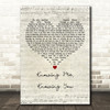 Mamma Mia Knowing Me, Knowing You Script Heart Decorative Wall Art Gift Song Lyric Print