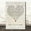 Jim Reeves But You Love Me, Daddy Script Heart Decorative Wall Art Gift Song Lyric Print