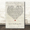 The Specials You're Wondering Now Script Heart Decorative Wall Art Gift Song Lyric Print