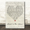 Christy Moore Black Is the Colour Script Heart Decorative Wall Art Gift Song Lyric Print