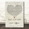 Prince Rock And Roll Love Affair Script Heart Decorative Wall Art Gift Song Lyric Print