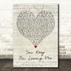 Will Young You Keep On Loving Me Script Heart Decorative Wall Art Gift Song Lyric Print