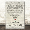 Suzanne Vega Marlene on the Wall Script Heart Decorative Wall Art Gift Song Lyric Print