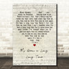 Harry James and His Orchestra Its Been a Long, Long Time Script Heart Song Lyric Print