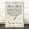 Barry Manilow This One's For You Script Heart Decorative Wall Art Gift Song Lyric Print