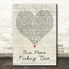 Motorhead One More Fucking Time Script Heart Decorative Wall Art Gift Song Lyric Print