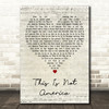 David Bowie This Is Not America Script Heart Decorative Wall Art Gift Song Lyric Print