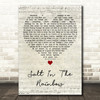Duran Duran Salt In The Rainbow Script Heart Decorative Wall Art Gift Song Lyric Print