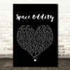 David Bowie Space Oddity Black Heart Song Lyric Quote Print