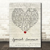 Winston Francis Special Someone Script Heart Decorative Wall Art Gift Song Lyric Print