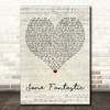 Barenaked Ladies Some Fantastic Script Heart Decorative Wall Art Gift Song Lyric Print