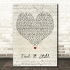 Portugal. The Man Feel It Still Script Heart Decorative Wall Art Gift Song Lyric Print