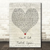 The Who Won't Get Fooled Again Script Heart Decorative Wall Art Gift Song Lyric Print