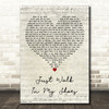 Gladys Knight & The Pips Just Walk In My Shoes Script Heart Wall Art Song Lyric Print