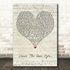 Silk Sonic Leave The Door Open Script Heart Decorative Wall Art Gift Song Lyric Print