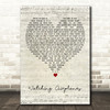 Gary Allan Watching Airplanes Script Heart Decorative Wall Art Gift Song Lyric Print