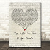 BoySetsFire My Life In The Knife Trade Script Heart Decorative Gift Song Lyric Print