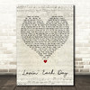 Ronan Keating Lovin' Each Day Script Heart Decorative Wall Art Gift Song Lyric Print