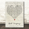 Five Finger Death Bad Company Script Heart Decorative Wall Art Gift Song Lyric Print