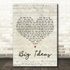 The Boxer Rebellion Big Ideas Script Heart Decorative Wall Art Gift Song Lyric Print