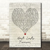 The View Best Lasts Forever Script Heart Decorative Wall Art Gift Song Lyric Print