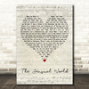 Kate Bush The Sensual World Script Heart Decorative Wall Art Gift Song Lyric Print
