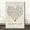 Brenda Lee End Of The World Script Heart Decorative Wall Art Gift Song Lyric Print