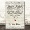 Shakin' Stevens Green Door Script Heart Decorative Wall Art Gift Song Lyric Print