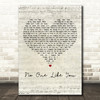 Scorpions No One Like You Script Heart Decorative Wall Art Gift Song Lyric Print