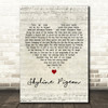 Elton John Skyline Pigeon Script Heart Decorative Wall Art Gift Song Lyric Print