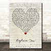 Dead By April Replace You Script Heart Decorative Wall Art Gift Song Lyric Print