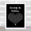Frightened Rabbit Living In Colour Black Heart Song Lyric Quote Print