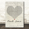 Hobo Johnson Peach Scone Script Heart Decorative Wall Art Gift Song Lyric Print