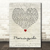 Neil Diamond Morningside Script Heart Decorative Wall Art Gift Song Lyric Print
