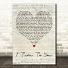 Melanie C I Turn to You Script Heart Decorative Wall Art Gift Song Lyric Print