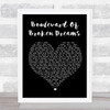 Green Day Boulevard Of Broken Dreams Black Heart Song Lyric Quote Print