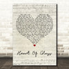 Blondie Heart Of Glass Script Heart Decorative Wall Art Gift Song Lyric Print