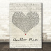Bastille Another Place Script Heart Decorative Wall Art Gift Song Lyric Print