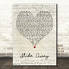 Miley Cyrus Slide Away Script Heart Decorative Wall Art Gift Song Lyric Print