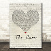 Jordin Sparks The Cure Script Heart Decorative Wall Art Gift Song Lyric Print